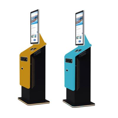 China Self Service Kiosk Touch Cash Exchange Machine Ticket Printer Cash Dispenser Payment Cash Acceptor Kiosk for sale