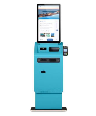 China Self Service Kiosk Touch Screen Cash Recycler Card Dispenser Currencry Exchange Self Payment Kiosk Te koop