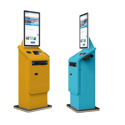 Chine Crtly Standing Touch Screen Kiosk Self Service Bill Payment Ticket Machine Bus Station Kiosk Payment Kiosk Cash Acceptor à vendre