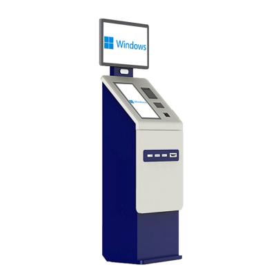 China Crtly 32 Inch Self Parking Payment Kiosk With Cash Passport Scanner Check In Hotel Card Dispenser Kiosk Te koop