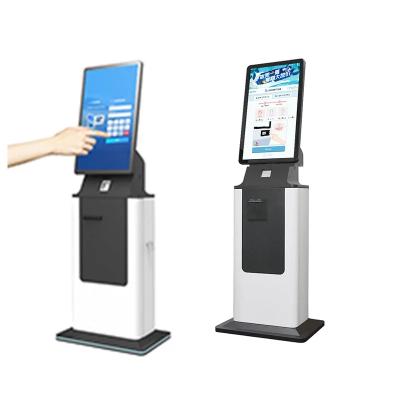 China Hotel Check In Kiosk with Touch Screen Bill Acceptor and Optional QR Code for sale