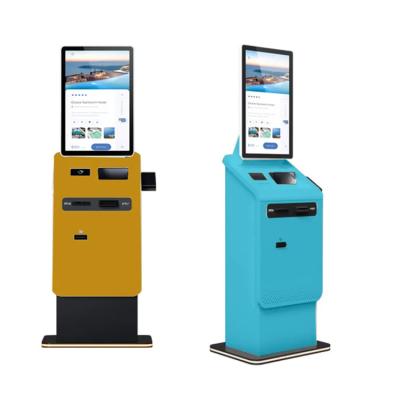 China Airport Hotel Self Payment Kiosk with 27/32 Inch Screen and Currency Exchange Capability for sale