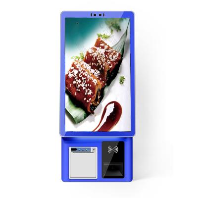 China 21.5 inch restaurantketen elektronisch menu onbemande zelfbestelende zelfbediende kiosk bestelsoftware Te koop