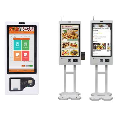 China Wall Mounted Touch Screen Self Service Ordering Kiosk for Retail and Restaurant Need Te koop