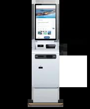 China Self Service Kiosk 32 Inch Capacitive Touch Hotel Airport Self Currency Exchange Payment Kiosk for sale