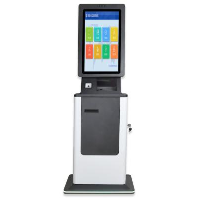 China Biometric Self Cashier Machine Wall Mounted Android Touchscreen with Credit Card à venda