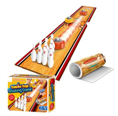 China YIWU ALLAHINE Adult Indoor Golf Game Children Desktop Plastic Educational Eco-friendly Toys Mini Bowling Game for sale