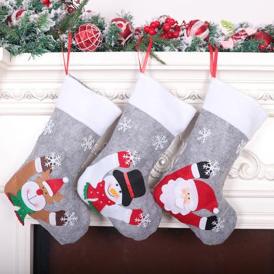 China YIWU ALLSHINE Eco-friendly Christmas Ornaments Decoration LED Christmas Gift Bag Lighting Christmas Stockings for sale