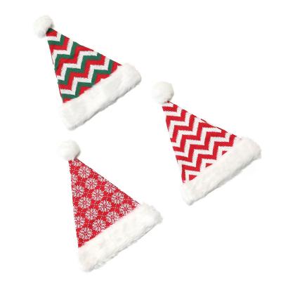 China Christmas Dceoration YIWU ALLSHINE Kids Adult Winter Handmade Christmas Knitted Christmas Santa Hats Snow Deer Wool Hats for sale