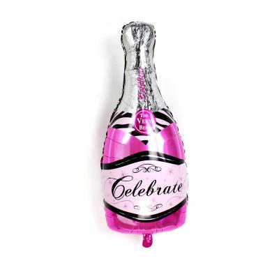 China YIWU ALLSHINE Balloons Party Decoration Eco-friendly Material Champagne Wine Whiskey Bottle Glass Foil Balloons Globos for sale