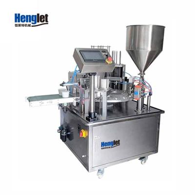 China Automatic Food Cup Filling and Filling Machine Yogurt Cup Sealing Machine Water Cup Sealing Machine for sale