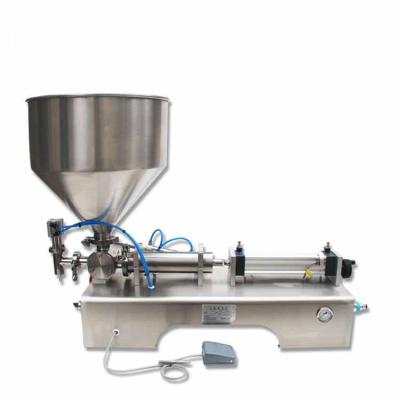 China Small Piston Food Beverage Honey Shampoo Nail Cosmetic Plastic Semi Automatic Bottle Paint Paste Packing And Liquid Filling Machine for sale