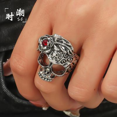 China Durable Stainless steel personality skull Europe and Americafashion jewelry ringsfine jewelry rings for sale