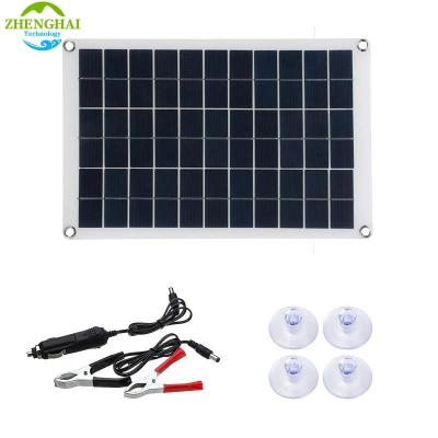 China Solar Power System 20W solar panel br solar Flexible Polycrystalline Solar Panel Kit Dual USB Solar Cells for Car Yacht RV Boat Battery Charger for sale