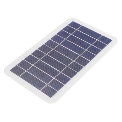 China Solar Power System 5V 400mA Solar Panel Polysilicon 2W Output USB Outdoor Portable Solar System for Cell Phone Chargers for sale