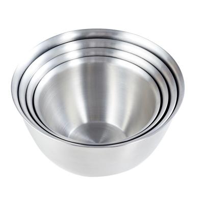 China Viable Sealed Safe Kitchen Supplies Stainless Steel Bowl Salad Bowl Mixing Bowl Fruit Wash Vegetable Storage Container for sale