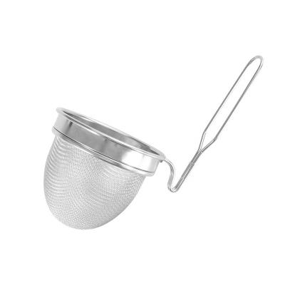 China Sustainable Asian Kitchen Stainless Steel Mesh Spider Strainer Scoop Basket With Long Handle for sale