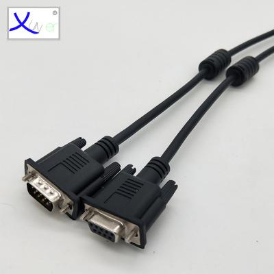 China Serial COMPUTER RS232 DB9pin Male To Female Connector Cable For Video Game Equipments for sale