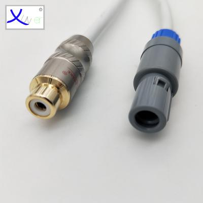 China Aviation Waterproof And Chemical Resistant Female RCA Plug Connector Cable With Waterproof TPU Jacket for sale