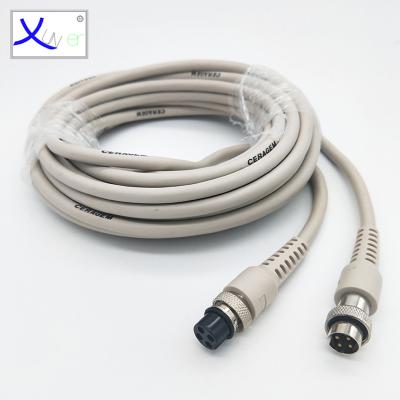 China Monitor Vehicle CCTV 4 Pin 4 Pin Aviation Connector Mini Din Extension Video Cable for sale