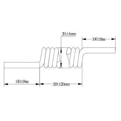 China Automobile Factory Supply Custom Spiral Cable 3 Core Spring Wire for sale