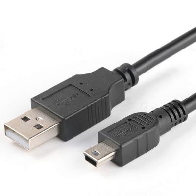 China Multimedia USB 2.0 A Male To USB Male Plug Mini 5Pin B Data Charging Cable for sale