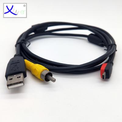 China Wholesale OEM medical equipment factory mini USB 8pin male to AUX cable. RCA plug stereo for sale