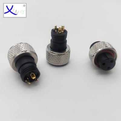 China IP67 waterproof 2 to 16 PIN M12 male and female connector with waterproof IP67 for sale