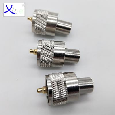 China audio & UHF Video Male SL16 Connector Coaxial RF Antenna Connector For RG58 RG214 LMR400 for sale