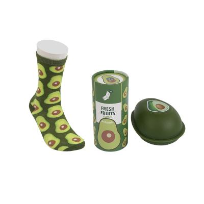 China Wholesale Funny QUICK DRY cotton men's avocado avocado crew socks for sale