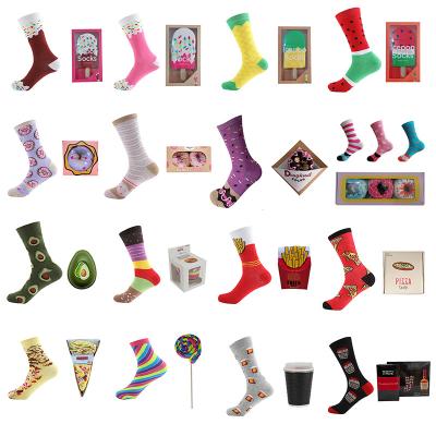 China 2021 Custom Logo Funny Colorful Socks Men Women Breathable Cotton Crew Socks No Minimum Order Wholesale for sale