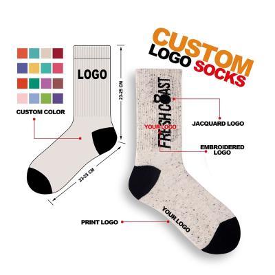 China QUICK DRY NM-006 made your own brand design custom unisex crew socks men custom socks custom logo for sale