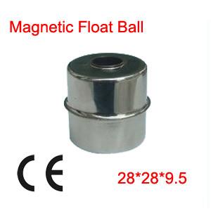 China 100x 28X28X9.5mm Liquid Level Measurements Magnetic Stainless Steel Float Ball for sale