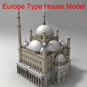 China singel europe type house building model 008 for sale