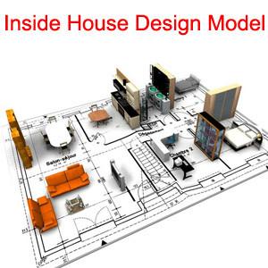 China Inside House Design handmade model 009 for sale