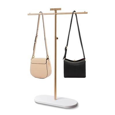 China Metal Adjustable Hanging Shoe Accessories Racks Display Bags Stainless Steel Bag Rack Display Stand For Shoe Store for sale