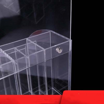 China Factory Hot Sale Cheap Price Folding Storage Box Makeup Organizer Multilayer Acrylic Cosmetic Storage Box for sale