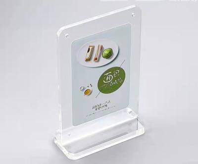 China Morden Wine Spa Bar Menu Rack Display Cafe Menu Rack Hotel Restaurant Acrylic Menu for sale