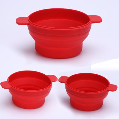 China Wholesale Viable Collapsible Single Silicone Pet Food Bowl Custom Travel Dog Bowl for sale