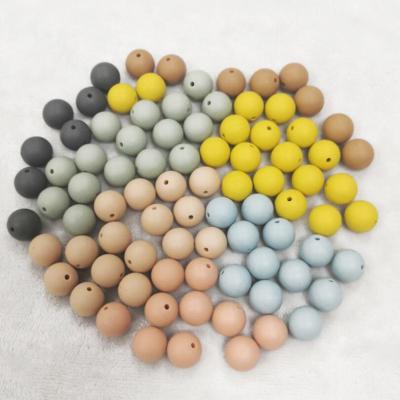 China Other Food Grade Silicone Beads Wholesale Food Baby Teether Safe Chew Bead BPA Free Silicone Teething Beads for sale