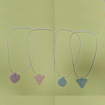 China 2022 New Design Glitter Noise Cute Busty Person Toy Necklace Link Chain Silicone Pendant Necklace for sale