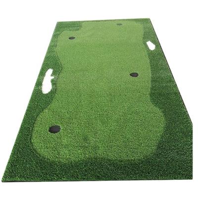 China Mini Golf Putting Green Grass Mini Golf Practice Artificial Lawn Synthetic Artificial Turf Mat Outside Decorates Golf Course for sale