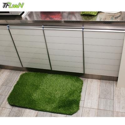 China Party Kitchen Balcony Grass Mat Turf Artificial Grass Tile For Pets Delight Clean for sale