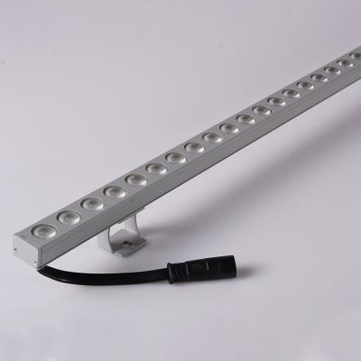 China LANDSCAPE hotel villa aluminum modern linear long strip outdoor wall light led string lights for garden decoration exterior wall seal for sale