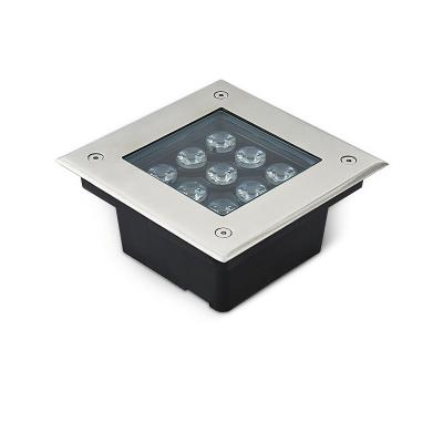 China DC24V Theme Park Square IP67 Waterproof Garden Inground Buried Underground Light For Track Outdoor RGB Led Underground Lamp for sale