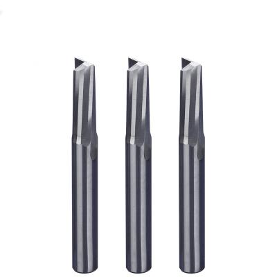 China HOZLY CNC Machining 8mm Double Flute Countersink Milling Machines Two Straight Flute Carbide End Mill For Wood for sale