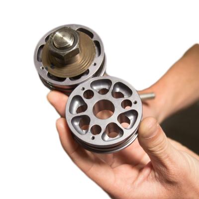 China Aluminum Billet Car Parts CNC Motorcycle Bike Jet Shock Machining Piston Valve/Machine/Ski Auto Engine Valve With Anodized for sale