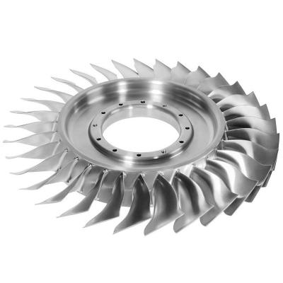 China Titanium Bronze Shaft DMG 5 CNC Milling Inconel Alloy Aerospace Turbine Compressor Blisk for sale