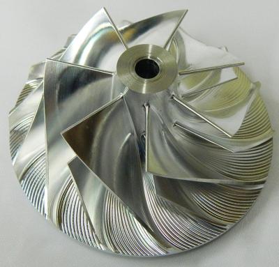 China Aluminum 5 Axis Custom CNC Machining High Precise Titanium Billet Turbo Compressor Wheel for sale