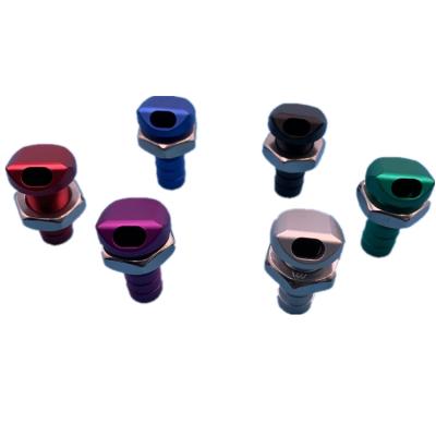 China Motorcycle / Jet Ski Accessories Parts Aluminum Custom Machining Aluminum Bypass Fitting 3/8